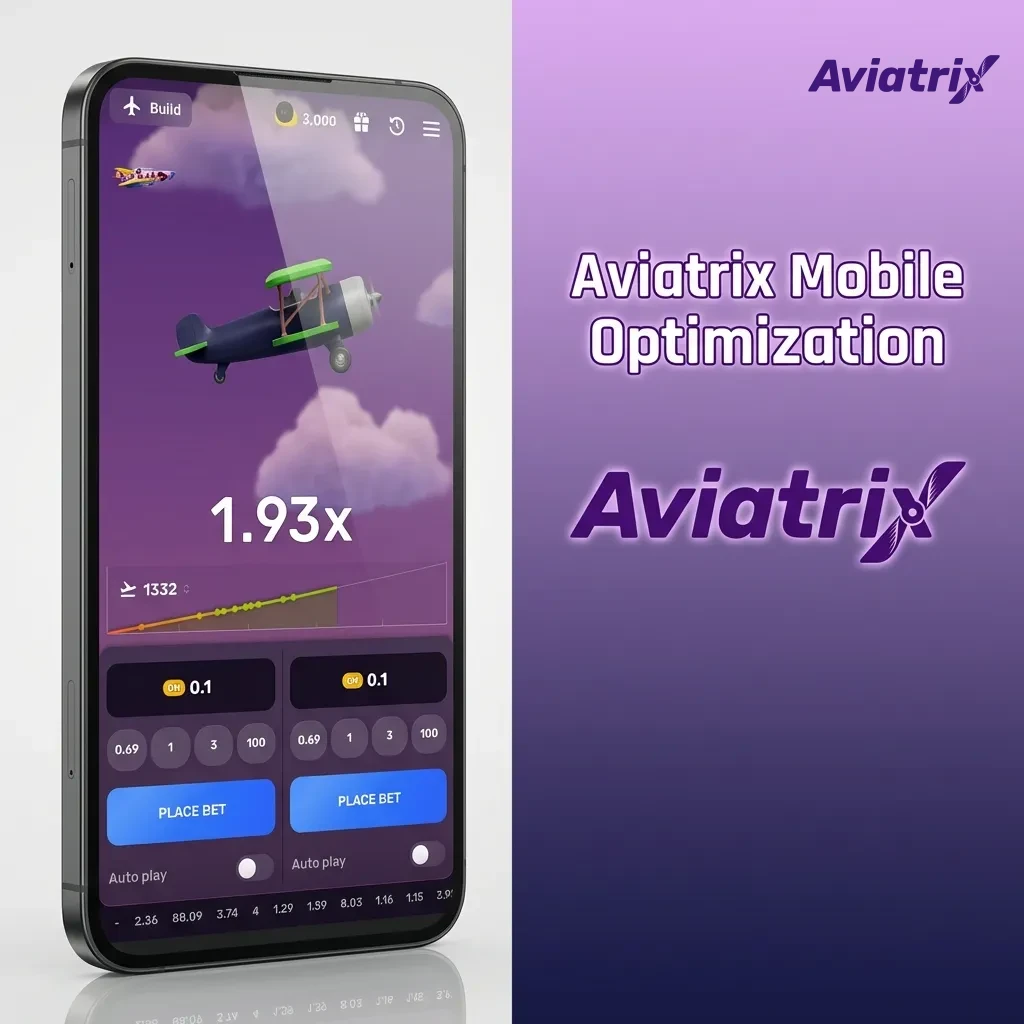 Illustration of Aviatrix crash game on various Android and iOS devices in portrait and landscape, optimized for mobile play