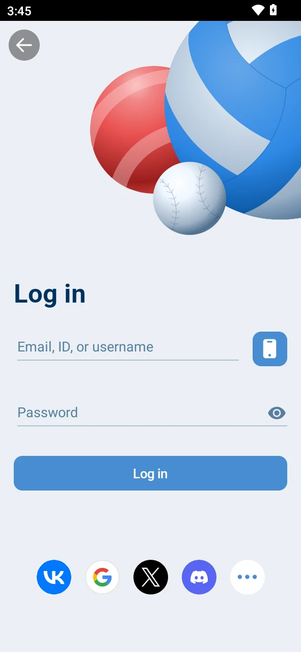Sign in or register after you download the 1xBet Aviatrix Android app.